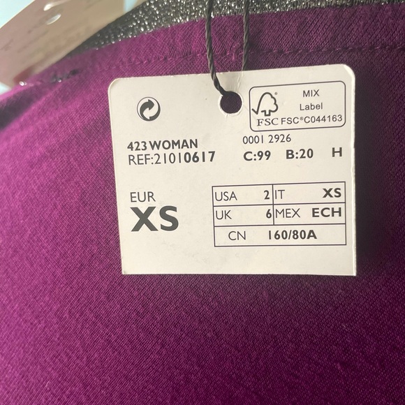 Mango asymmetrical shirt/ dress, size US 2 - Picture 4 of 6